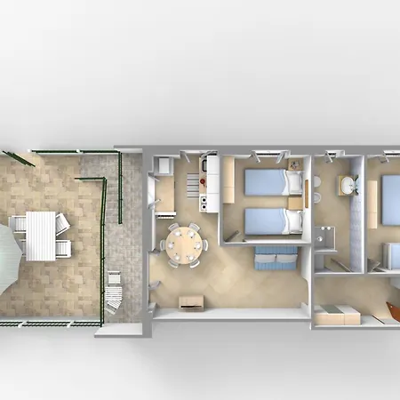 Con Giardino E Posto Auto Per Famiglie Appartamento *